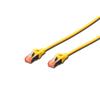 CAVO RETE S-FTP CAT.6 DOPPIA SCHERMATURA LS0H COLORE GIALLO MT. 0,25