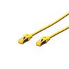 CAVO RETE S-FTP CAT.6A DOPPIA SCHERMATURA LSOH COLORE GIALLO MT. 0,25