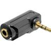 ADATTATORE AUDIO STEREO 3,5MM M POLI FEMMINA - MASCHIO ANGOLATO