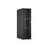 ARMADIO RACK 19" 42 UNITA' LINEA SERVER (A)1970 x (L)600 (P)1000MM. COLORE NERO CON PORTA TRAFORATA E RUOTE