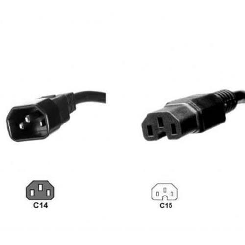 LINK CAVO ALIMENTAZIONE CONNETTORI C14 MASCHIO C15 FEMMINA MT 1,80