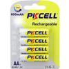 PKCELL BATTERIE RICARICABILI STILO AA NI-MH 2000 MAH 1,2 V BLISTER 4 PEZZI