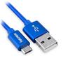 Cavo USB to Micro-USB 2.0 Vultech SM-N31BL in Nylon 1m - Blu