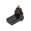 LINK ADATTATORE MICRO HDMI MASCHIO - HDMI FEMMINA CON CONNETTORE INCLINABILE