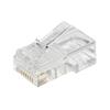 LINK CONFEZIONE 100 CONNETTORI 8 POLI CAT 5E UTP NON SCHERMATO RJ45 PER CAVO SOLIDO