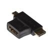 LINK ADATTATORE HDMI FEMMINA A MINI HDMI MASCHIO + MICRO HDMI MASCHIO