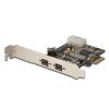 SCHEDA PCI-EXPRESS FIREWIRE CON 2 PORTE IEEE1394B 9 POLI ESTERNE E 1 INTERNA