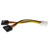 LINK CAVO SPLITTER 1 X MOLEX MASCHIO - 2 X SATA FEMMINA CM 15