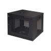 LINK ARMADIO RACK 19" 9U CON PORTE TRAFORATE MM 510 (A), 600 (L), 450 (P) COLORE NERO