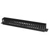 LINK PANNELLO PASSACAVI 1 UNITA' A GABBIA PER RACK CON COPERCHIO SCORREVOLE 25 SLOT COLORE NERO