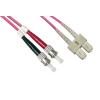 LINK CAVO FIBRA OTTICA SC A ST MULTIMODE DUPLEX OM4 50/125 MT.1