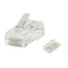 LINK CONFEZIONE 100 CONNETTORI 8 POLI CAT 6 UTP NON SCHERMATO RJ45 CON INSERTO PER CAVO FLESSIBILE