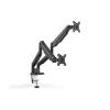 SUPPORTO A INCASTRO DOPPIO CON PRESSIONE A GAS PER MONITOR 17-32", 2X 9 KG (MAX), NERO