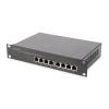 DIGITUS SWITCH GIGABIT ETHERNET POE GESTITO L2 8 PORTE POE, 10 POLLICI, BUDGET POE 80W