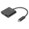 DIGITUS ADATTATORE GRAFICO USB Type-C. 4K HDMI + USB-C. (PD)