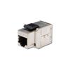 ADATTATORE PASSANTE 2X8 POLI RJ45 SCHERMATO CAT.5E CON GANCI PER PANNELLI