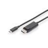 DIGITUS CAVO USB TIPO-C / DISPLAYPORT MASCHIO/MASCHIO 2 MT 4K/60Hz, 32,4 GB NERO