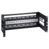 LINK STAFFA 4U PER ARMADI 19" PER INSTALLAZIONE DISPOSITIVI SU GUIDA DIN RAIL COLORE NERO