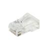 LINK CONFEZIONE 100 CONNETTORI 8 POLI CAT 6 UTP NON SCHERMATO RJ45 CON FORI PER AGEVOLARE INSERIMENTO CAVI PER CAVO FLESSIBILE