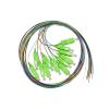 LINK SET 12 CAVI PIGTAIL FIBRA OTTICA COLORATI CONNETTORI SC APC SINGLEMODE 9/125 OS2 SIMPLEX 2 MT