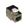 LINK PRESA RETE KEYSTONE JACK RJ45 CATEGORIA 6A SCHERMATA TOOLESS CONTATTI DORATI 50 MICRON