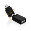 LINK SELECTED ADATTATORE RUOTABILE USB A FEMMINA - MICRO USB MASCHIO