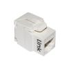 LINK PRESA RETE KEYSTONE JACK RJ45 CATEGORIA 6A UTP TOOLESS COLORE BIANCO 180° CONTATTI DORATI 50 MICRON