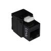 LINK PRESA RETE KEYSTONE JACK RJ45 CATEGORIA 6A UTP TOOLESS COLORE NERO 180° CONTATTI DORATI 50 MICRON