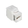 LINK PRESA RETE KEYSTONE JACK RJ45 CATEGORIA 6 UTP TOOLESS COLORE BIANCO 180° CONTATTI DORATI 50 MICRON