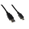 LINK CAVO USB 2.0 MINI "B" 5 POLI PER RICARICA O TRASMISSIONE DATI IN RAME MT.1,8