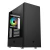 Case VERTIBRA S210 - Gaming Middle Tower, 12cm ARGB fan, 2xUSB3, Side Panel Temp Glass