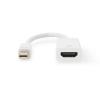 DIGITUS ADATTATORE ATTIVO MINI DISPLAYPORT MASCHIO - HDMI FEMMINA BIANCO