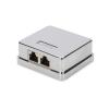 DIGITUS SCATOLA A MURO CAT 6A CON 2 PORTE RJ45