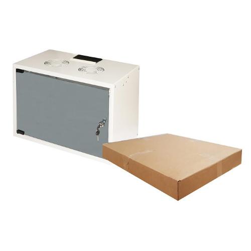 LINK ARMADIO RACK 19" DISASSEMBLATO 6 UNITA' DA MURO PER RETI (A)370 X (L)540 X (P) 300 MM COLORE GRIGIO PORTA VETRO