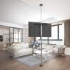 LINK ASTA SUPPORTO PER TV PAVIMENTO-SOFFITTO PER MONITOR 37"-70" CON RIPIANO