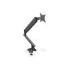 DIGITUS Supporto per monitor intelligente con docking station integrata, molla a gas e fissaggio a morsetto.