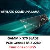 ADATA SSD XPG GAMMIX S70 BLADE 1TB M.2 PCIe 4.0 GEN4x4 2280 lettura/scrittura sequenziali fino a 7400/6800 MB al secondo