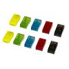 LINK CONFEZIONE 10 PLUG 8 POLI RJ45 CAT 5E BLU GIALLO ROSSO VERDE NERO (2 PER COLORE)