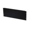 PANNELLO CIECO 4 UNITA' PER CHIUSURA SPAZI VUOTI IN ARMADI RACK 19" VITI INCLUSE NERO