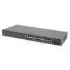 DIGITUS Switch Gigabit Ethernet PoE 24-porte PoE + 2-port SFP, 370W PoE budget