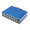 DIGITUS Switch Gigabit 16 porte industriale non gestito