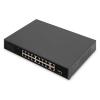 DIGITUS Switch 16 Porte FE PoE 2 GE Uplinks (RJ45 / SFP)