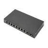 DIGITUS Switch 8-Porte Gigabit + 2 Gigabit SFP Ethernet, Unmanaged