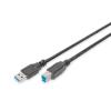 DIGITUS Cavo di collegamento connettori A- B USB 3.0 mt 1,80