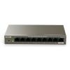 TENDA SWITCH 9P LAN GIGABIT TEG1109P-8-102W 8P POE 102W, IEEE 802.3AF/AT - METALLO