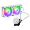 COOLER MASTER DISSIPATORE A LIQUIDO MASTERLIQUID 240L CORE WHITE 240MM RAD, SPECTRUM V3 120 ARGB, AR