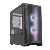 COOLER MASTER CASE MASTERBOX MB320L MINI-TOWER ATX, 4 SLOT ESPANSIONE, 2XUSB 3.2, 1X3.5MM JACK AUDIO, 2X120MM ARGB FAN FRONT, ARGB