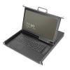DIGITUS Console KVM modulare HD LCD con TFT da 17", connessione KVM HDMI a 8 porte, touchpad, layout tastiera italiana