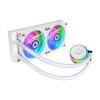 COOLER MASTER DISSIPATORE MASTERLIQUID PL240 FLUX WHITE EDITION ARGB LIQUID COOLER DISSIPATORE