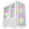 DEEPCOOL CASE MICRO ATX CH360 WHITE 2*140+1*120mm ARGB FAN